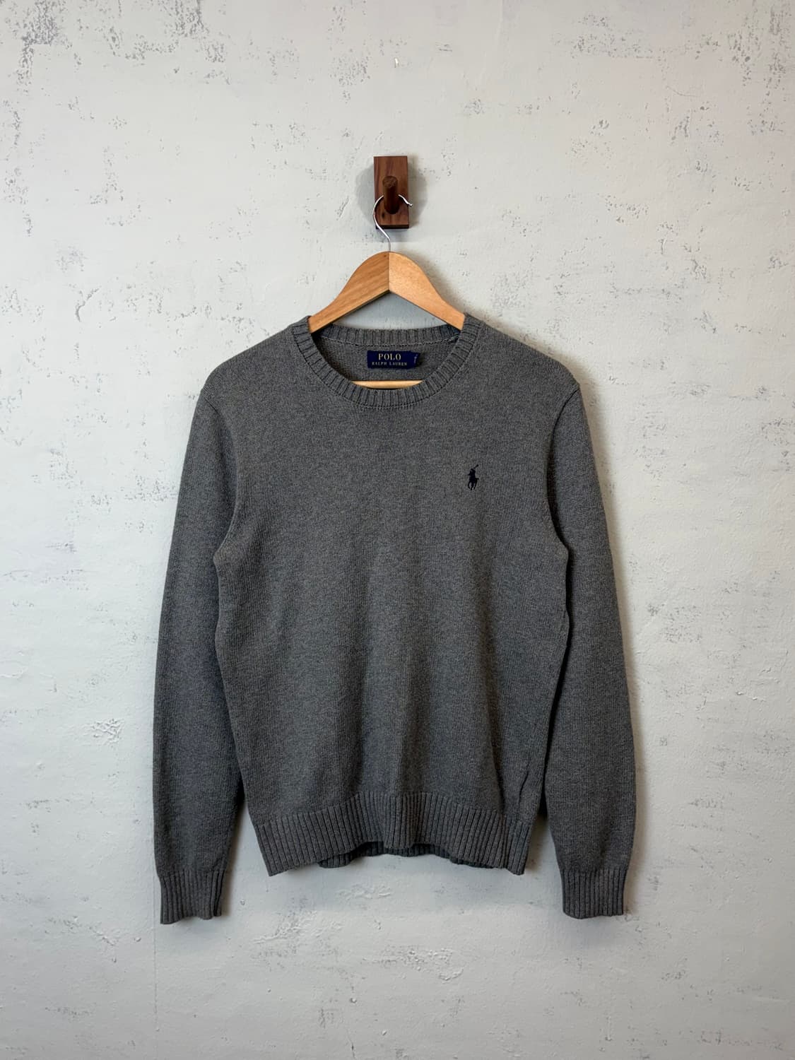 폴로랄프로렌 코튼 니트 그레이 상품이미지1