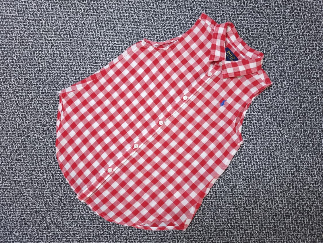 [무료배송][120]폴로 키즈 체크 민소매 블라우스 상품이미지3