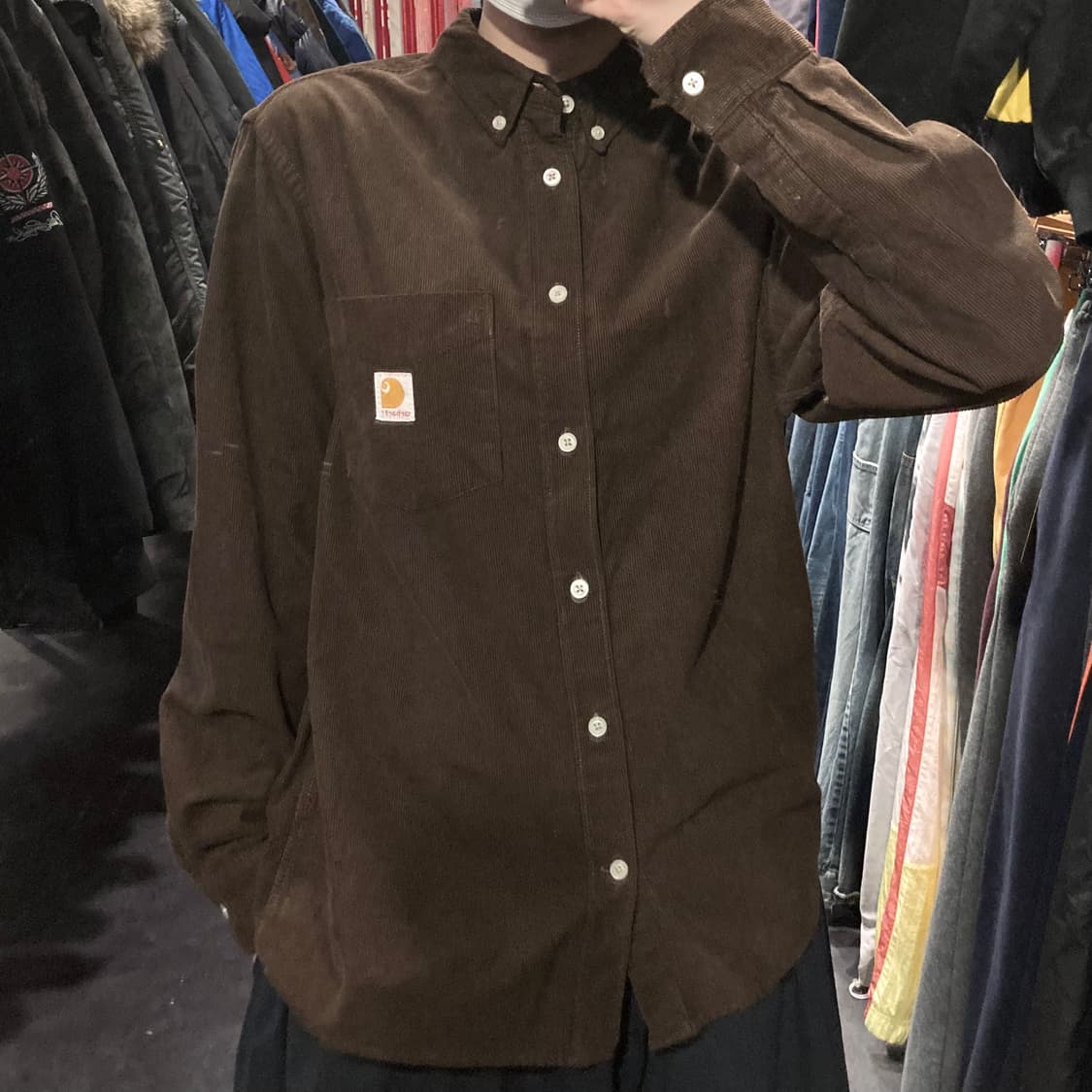 [IM]칼하트 코듀로이 워크셔츠 브라운 상품이미지5