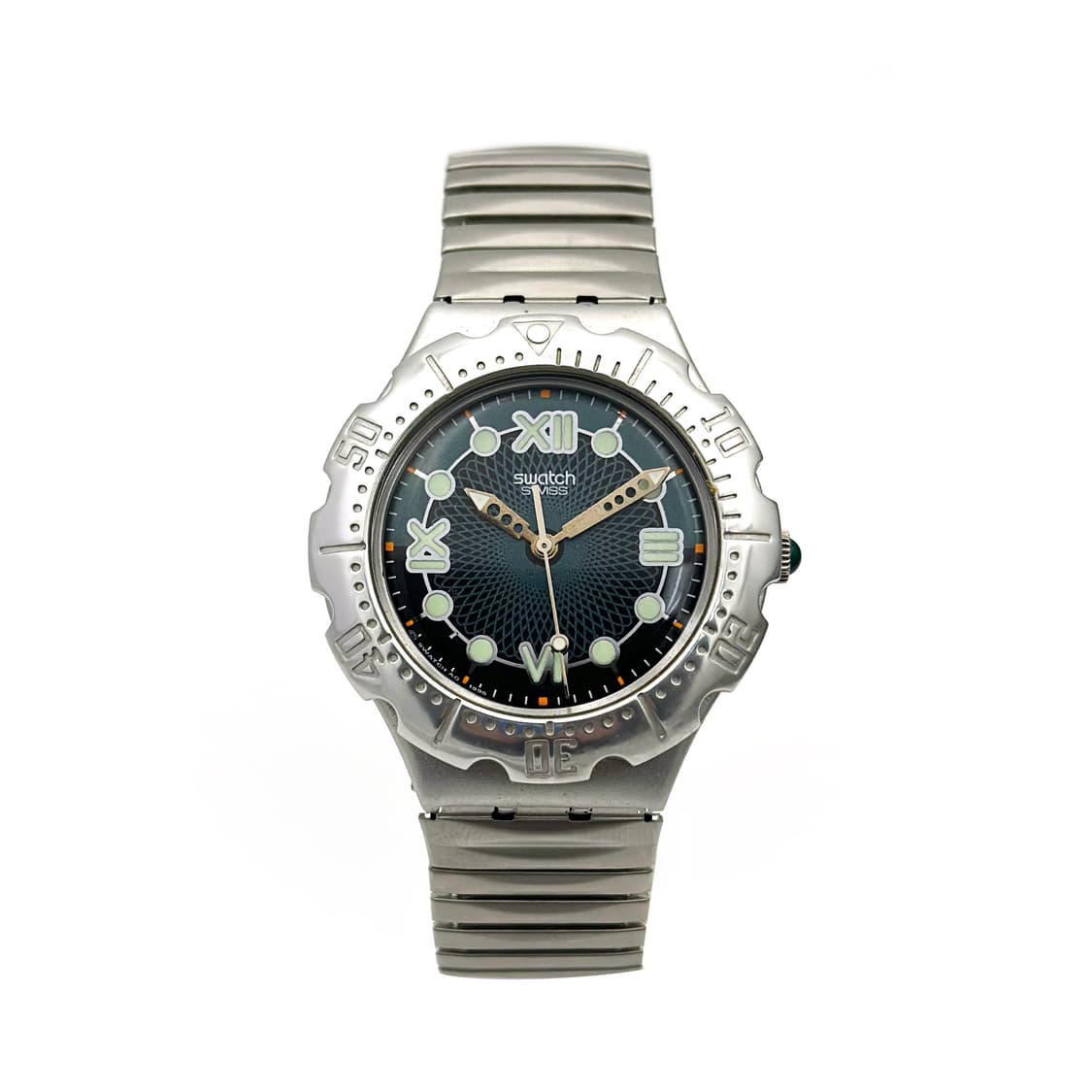 96년판) 빈티지 스와치 익스팬션 스트랩 실버 spaceship 상품이미지2