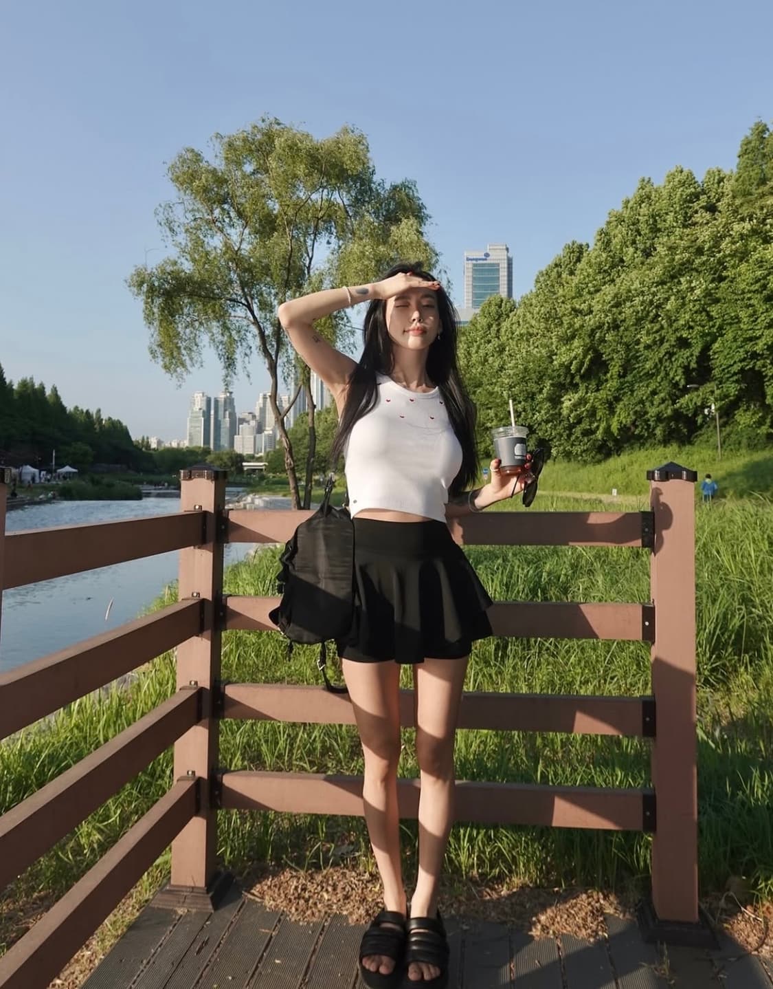 (새상품) 페일제이드 에슬레틱 스커트 블랙 S 상품이미지5