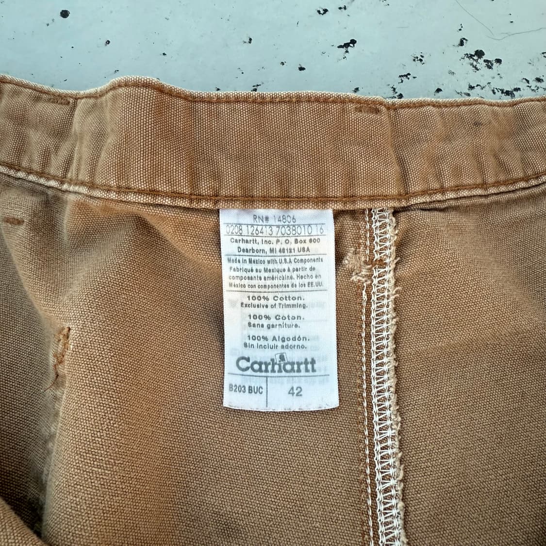 (42) Carhartt 칼하트 캔버스 카펜터 반바지 쇼츠 -12 상품이미지5
