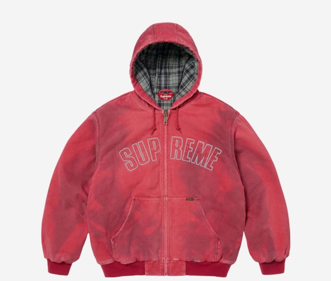 [2XL]슈프림 리플렉티브 아크 후드 워크 자켓 레드 상품이미지1