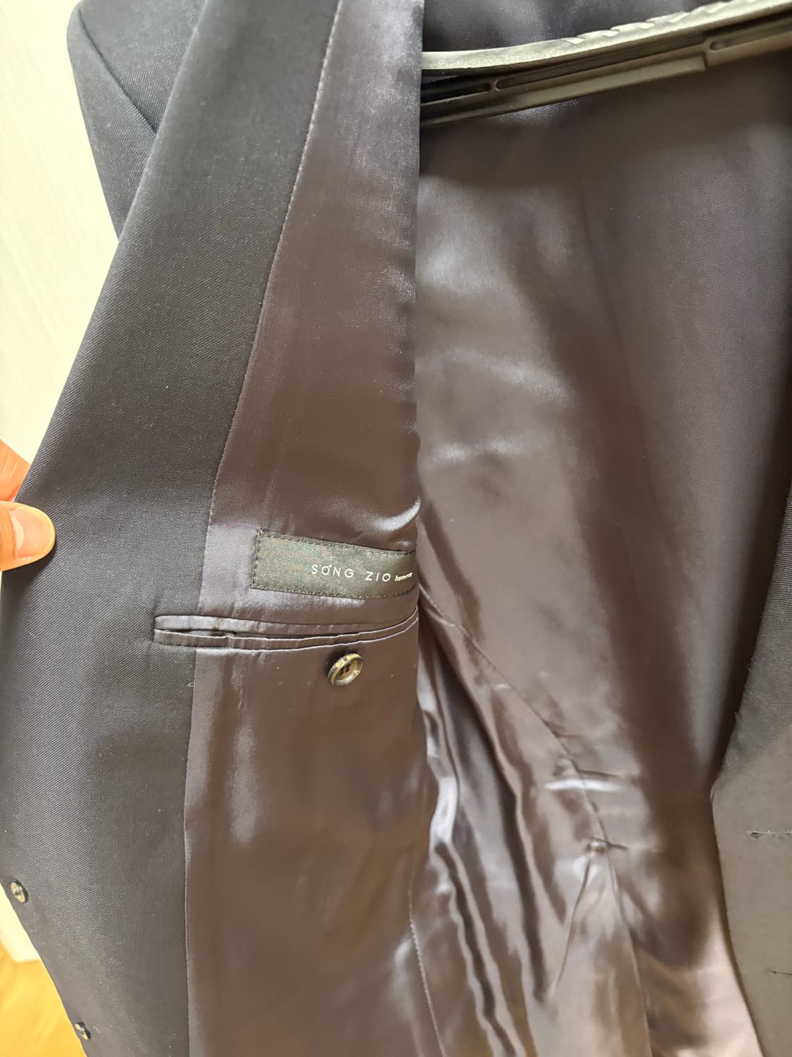 송지오 옴므 남성 네이비 정장 세트(48사이즈) 상품이미지3