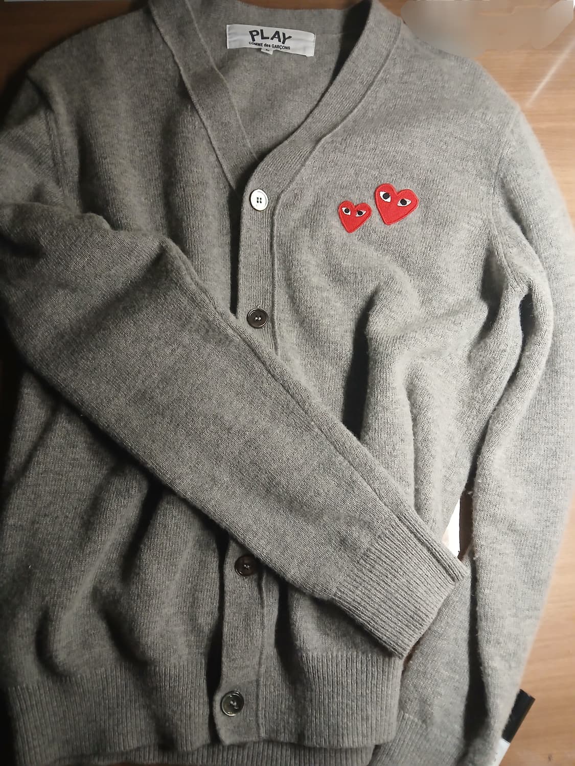 꼼데가르송 더블하트 가디건 상품이미지1