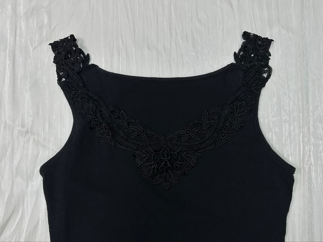 Black lace sleeveless 상품이미지5