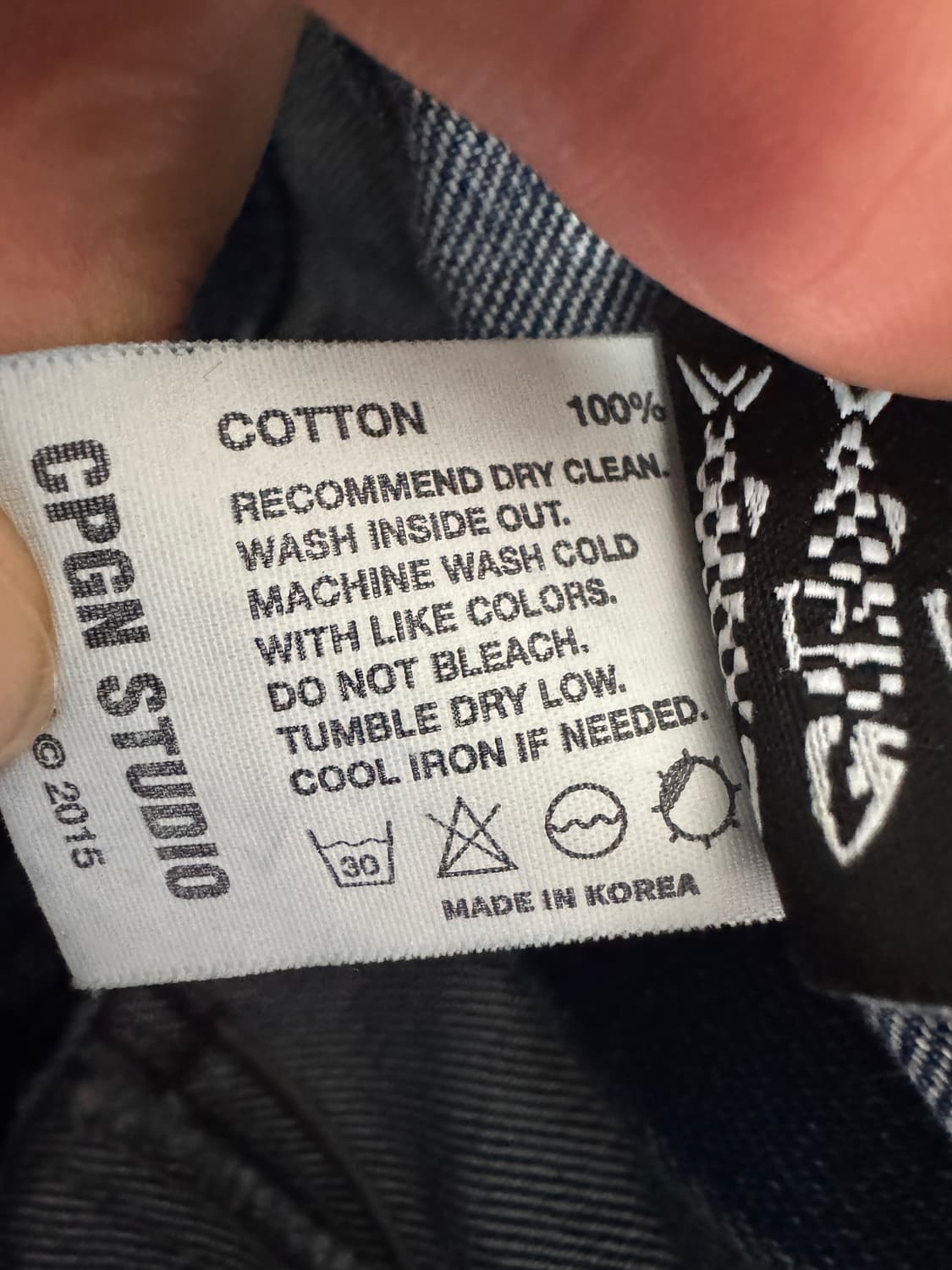 꼼파뇨 믹스드 절개 와이드 데님팬츠 상품이미지4