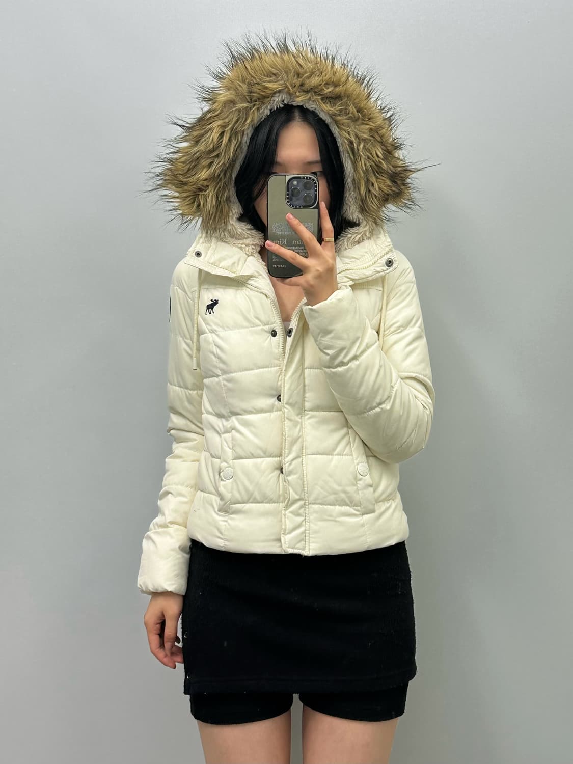 아베크롬비 울프죠 아이보리 패딩 상품이미지2