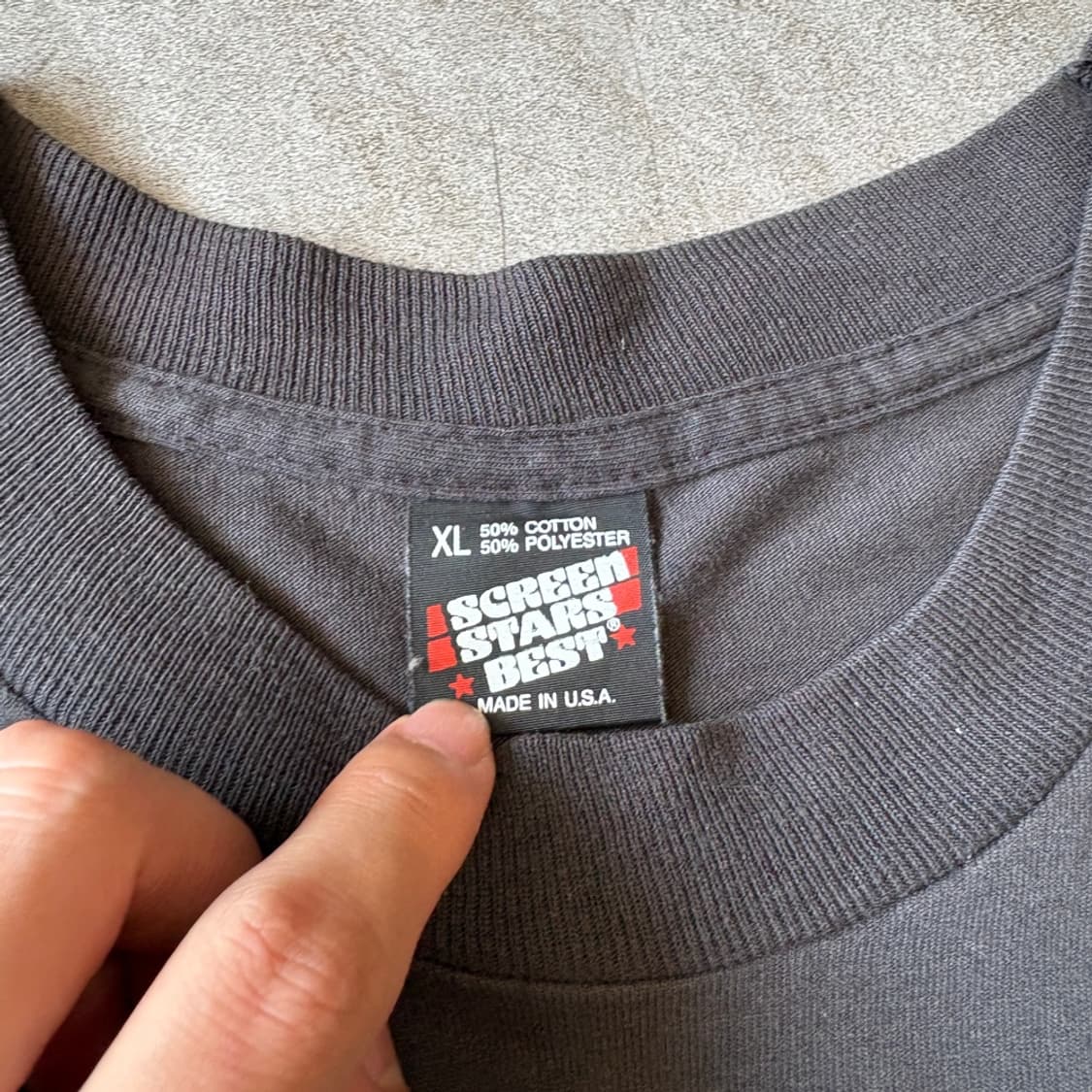 92년 미국 생산 빈티지 블랙 롱슬리브 긴팔티 상품이미지7