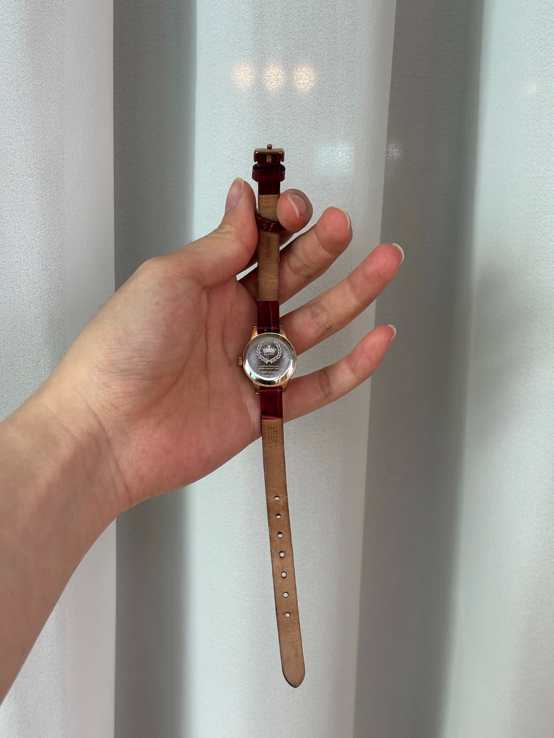 로이드 가죽시계 버건디[단종 제품] 상품이미지3