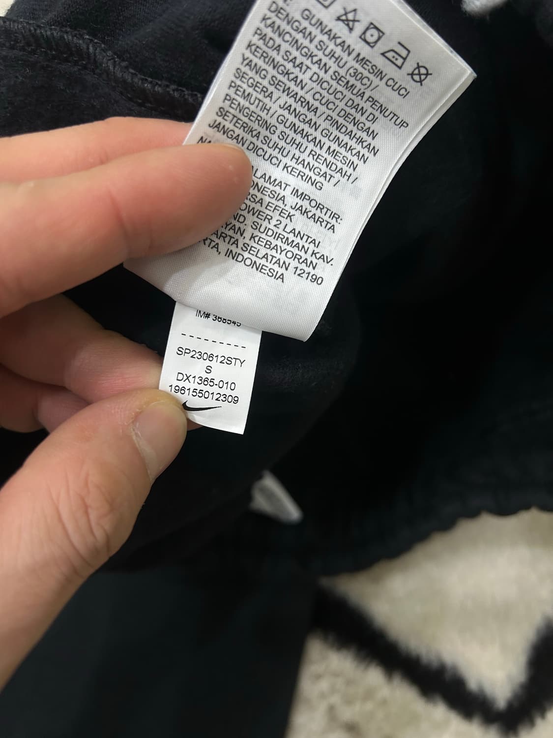 [S]나이키 솔로 스우시 플리스 조거 팬츠/블랙/기모 상품이미지8