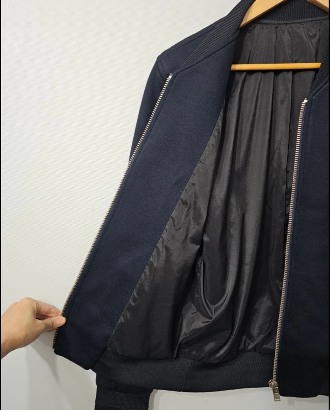 시스템옴므 백프린팅 블루종 자켓 95 상품이미지4