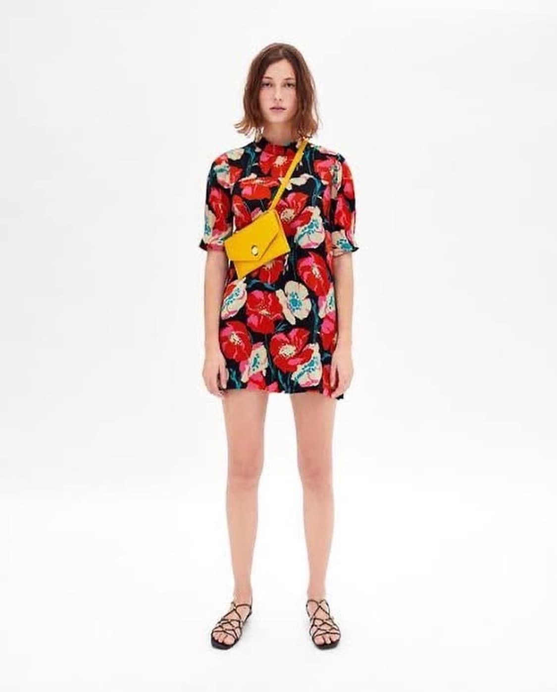 ZARA POPPY FLORAL PRINT DRESS 상품이미지1