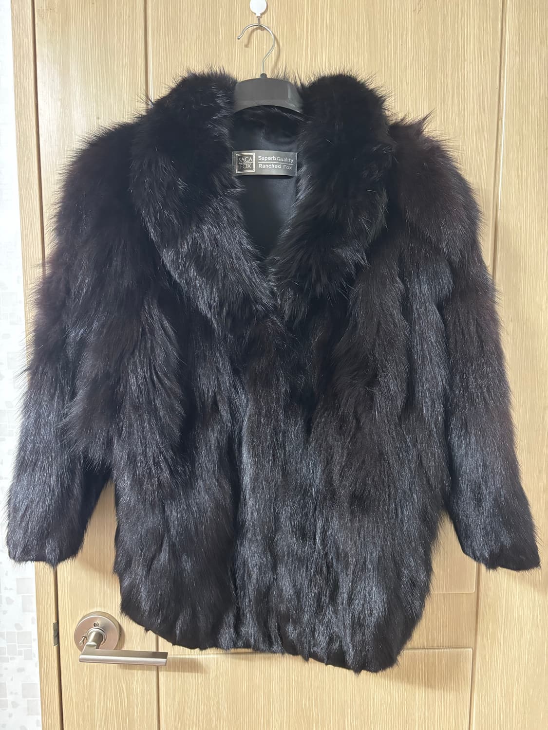 사가폭스 블랙 폭스퍼 자켓 상품이미지1