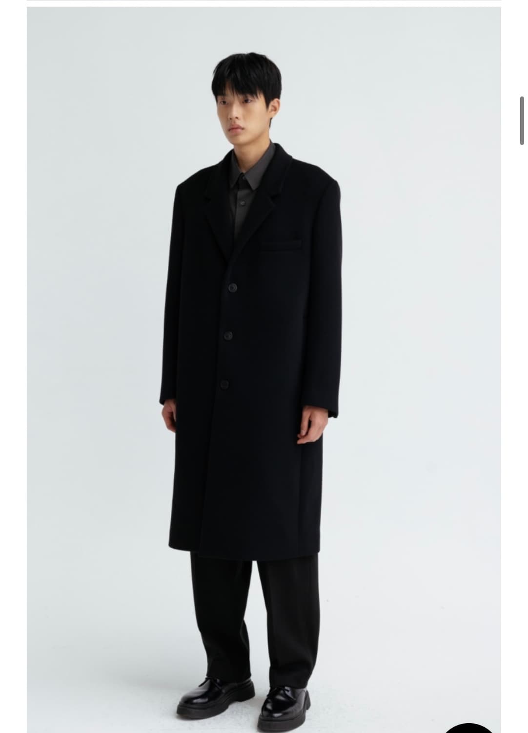 ESSENTIAL by EQL 블랙 테일러드 싱글 코트 L 상품이미지2