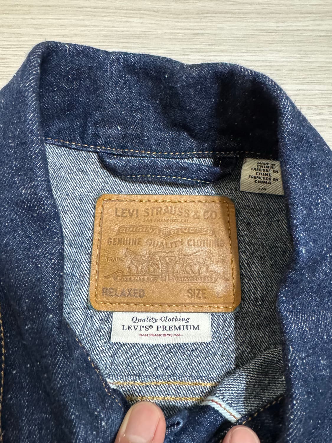 리바이스 셀비지 청자켓 팝니다!(A3174-0002) L사이즈 상품이미지5