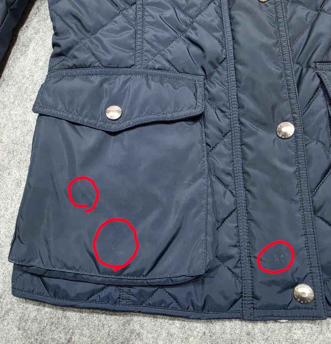 폴로 랄프로렌 다이아몬드 퀼팅 자켓 여성 S 네이비 상품이미지6