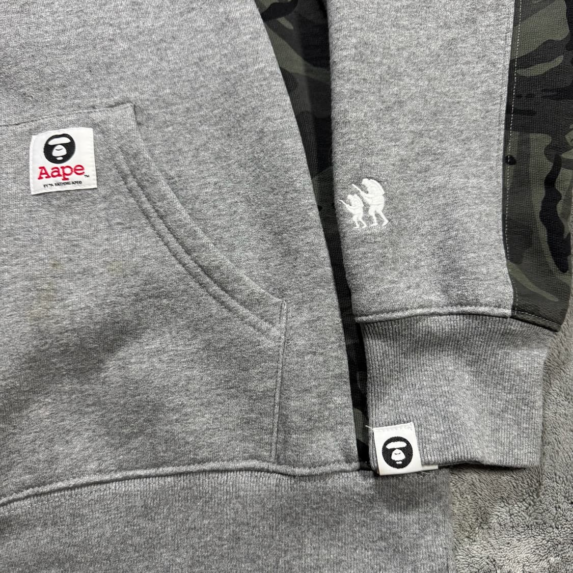 Aape 카모포인트 후드티  상품이미지4