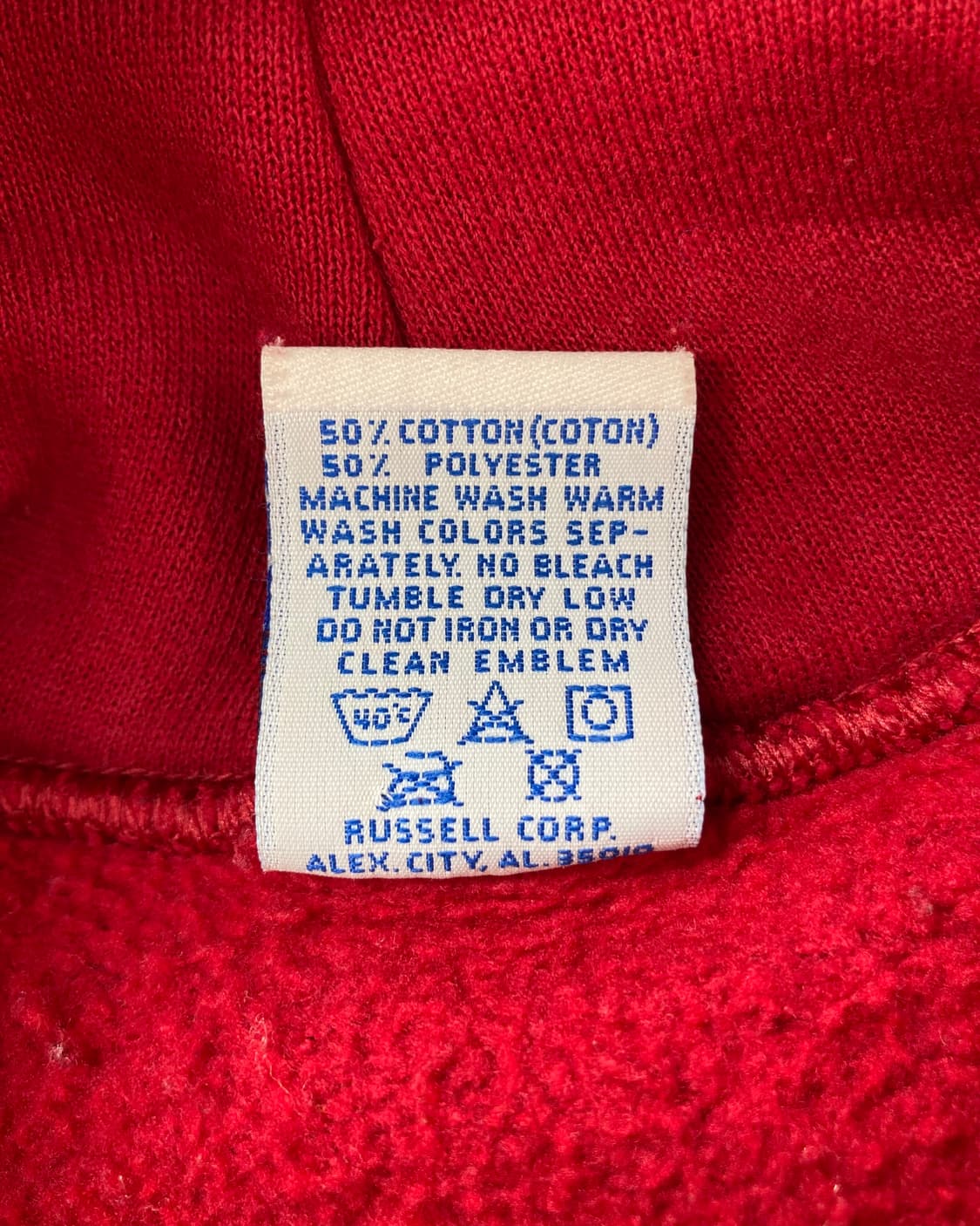 90s Russell Hoodie (red) 상품이미지4