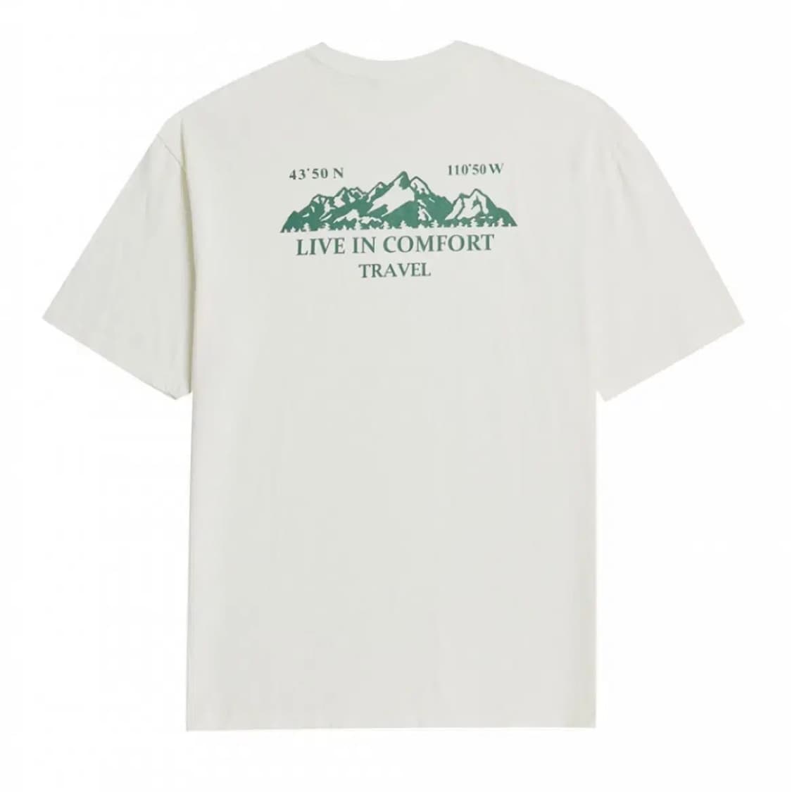 트래블 마운틴 피그먼트 반팔티 크림 상품이미지2