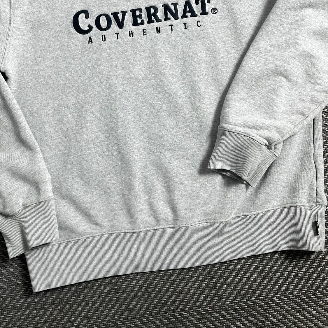 커버낫 어센틱 빅로고 박시핏 맨투맨 그레이o 5035 상품이미지3