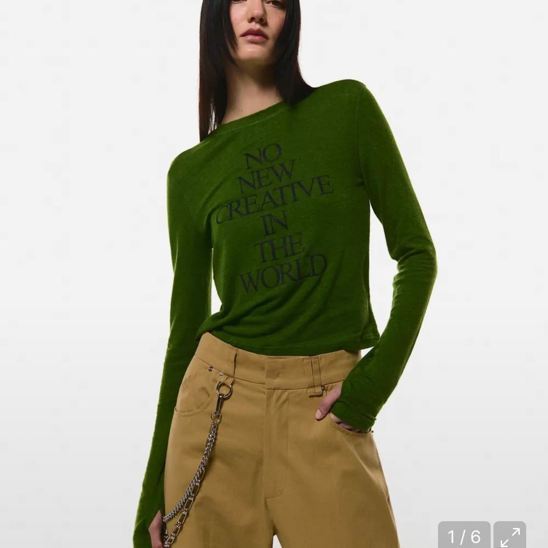 current 커렌트 NEW CREATIVE LONG SLEEVE TEE 상품이미지3