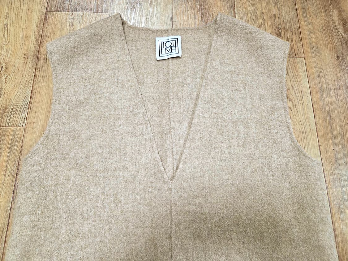 토템(TOTEME) V넥 울/캐시미어 ALCOBA 베스트 44-66 상품이미지6