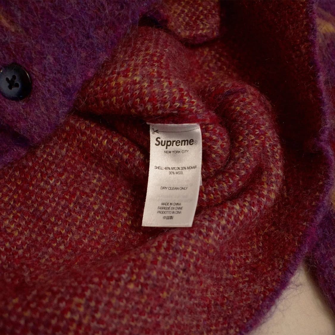 슈프림 앱스트랙트 스트라이프 가디건 상품이미지4