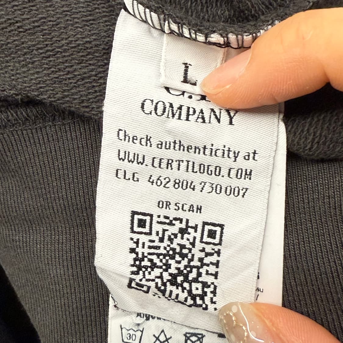 [정품/L] C.P.컴퍼니 블랙 긴팔 티셔츠 b15 상품이미지6