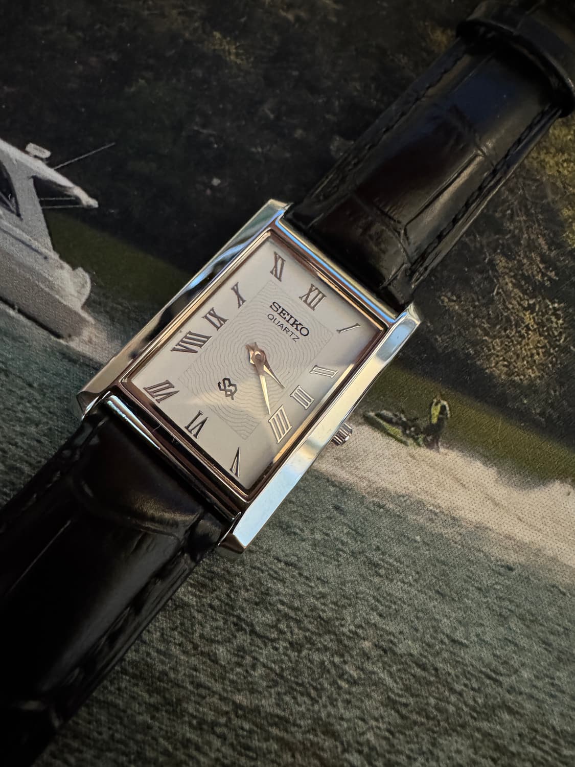 80s 빈티지 세이코 SQ 탱크 쿼츠 상품이미지1