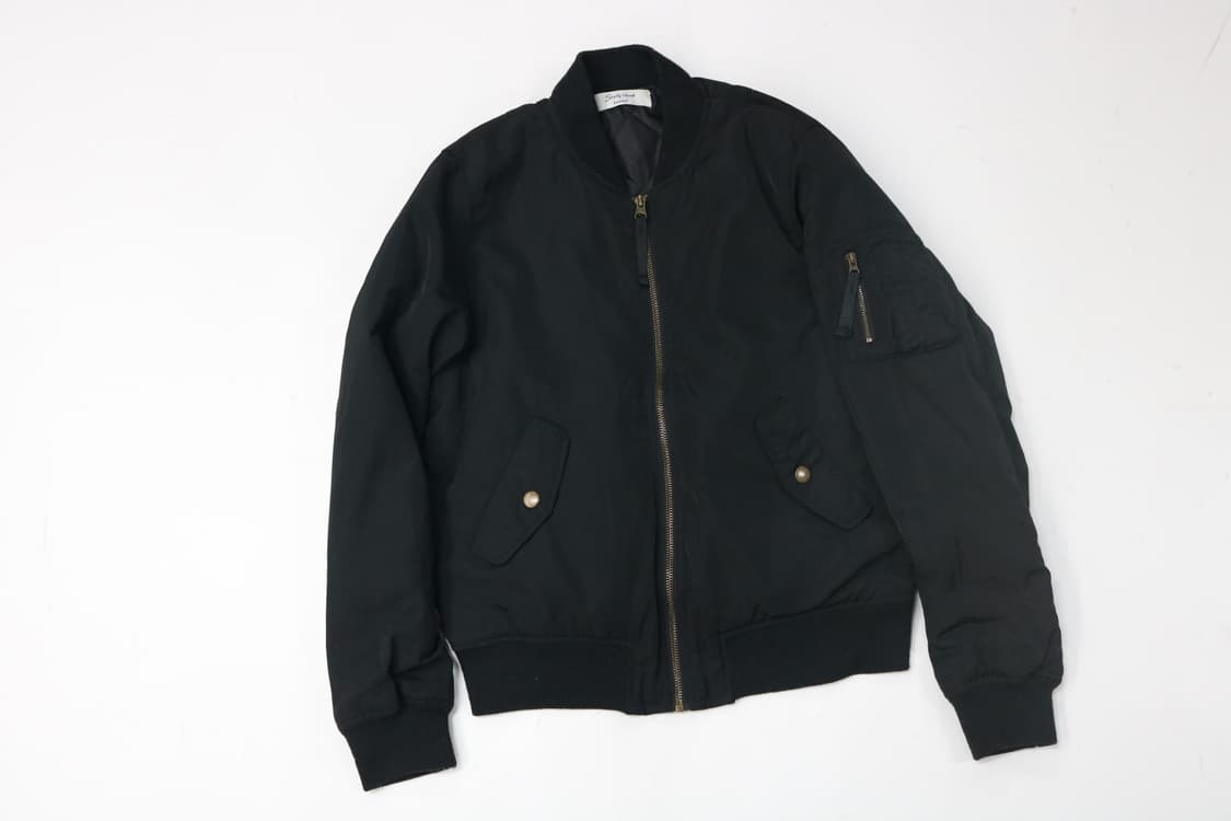 Shelly Island 쉘리 아일랜드 빈티지 블랙 MA-1 항공 점퍼 상품이미지2