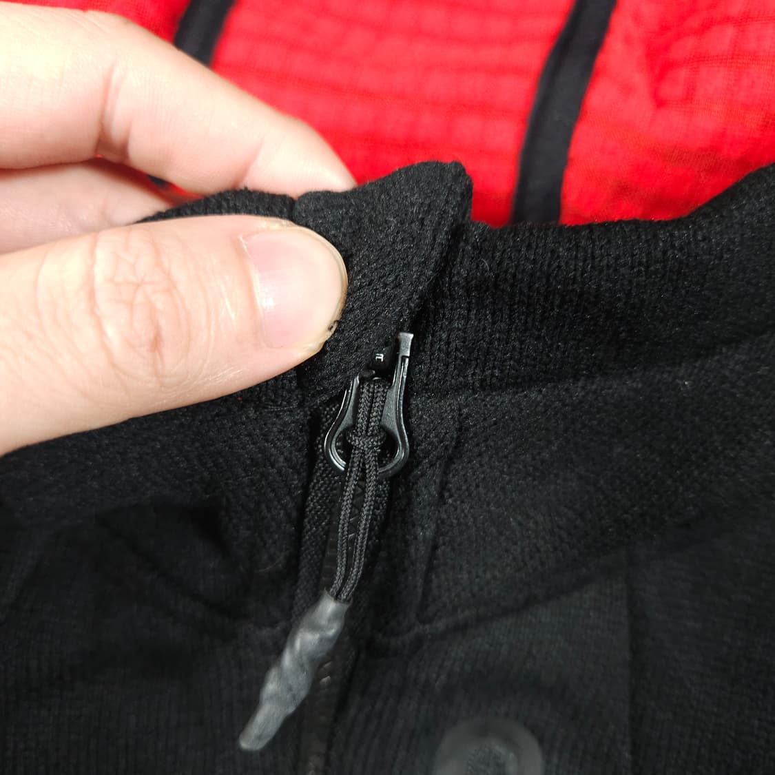 스파이더 후드집업 블랙 상품이미지4