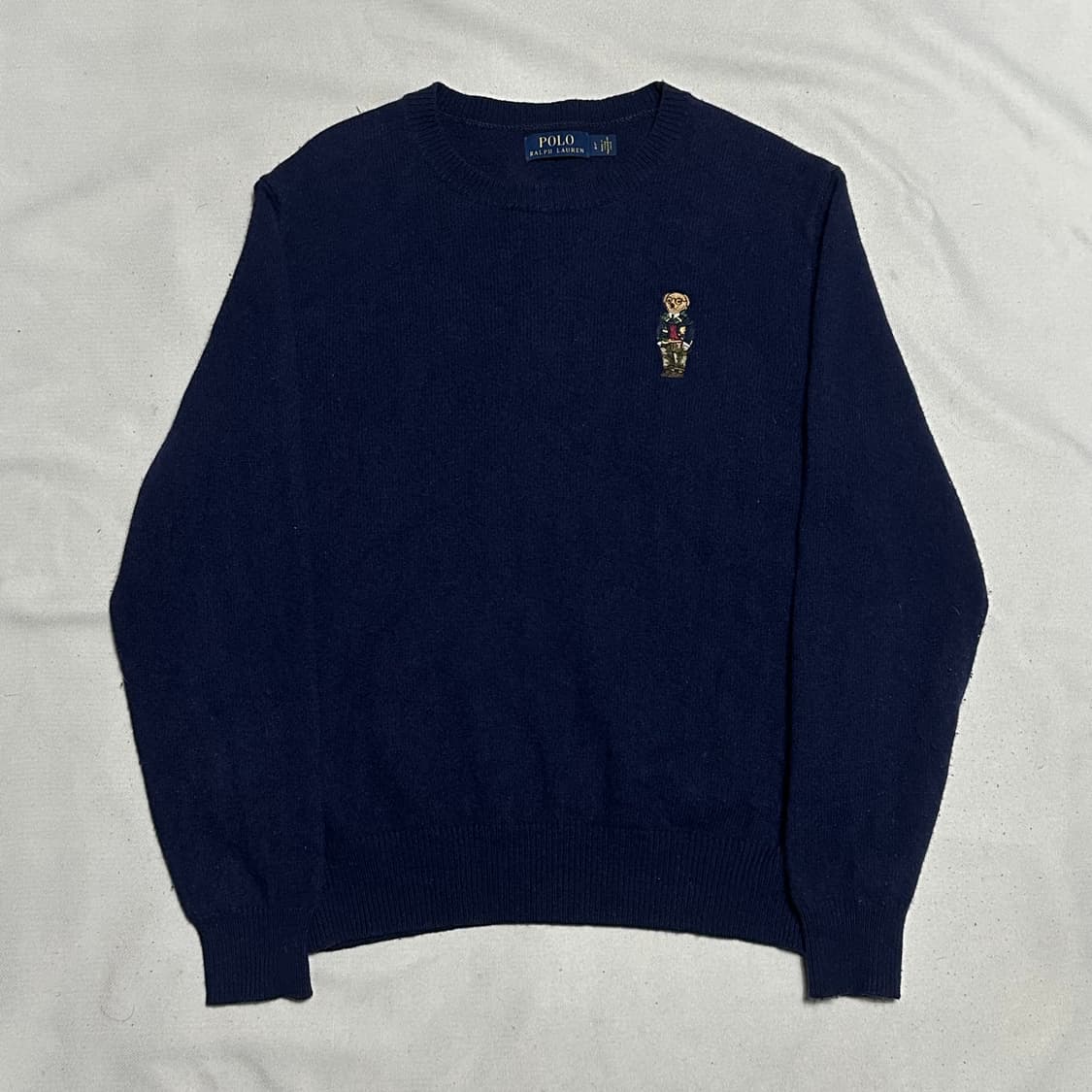 L 폴로랄프로렌 스몰 폴로베어 네이비 울 니트 상품이미지2