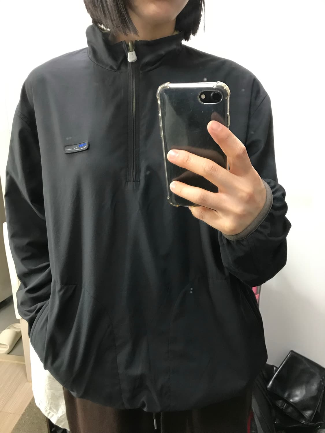 빈티지 리버시블 반집업후리스 상품이미지7