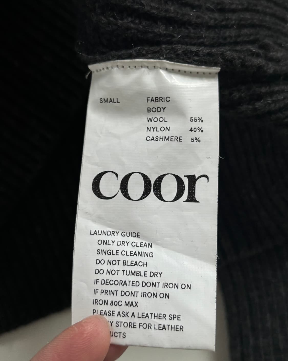 Coor 쿠어 캐시팝 트위드 크루넥 니트 상품이미지4