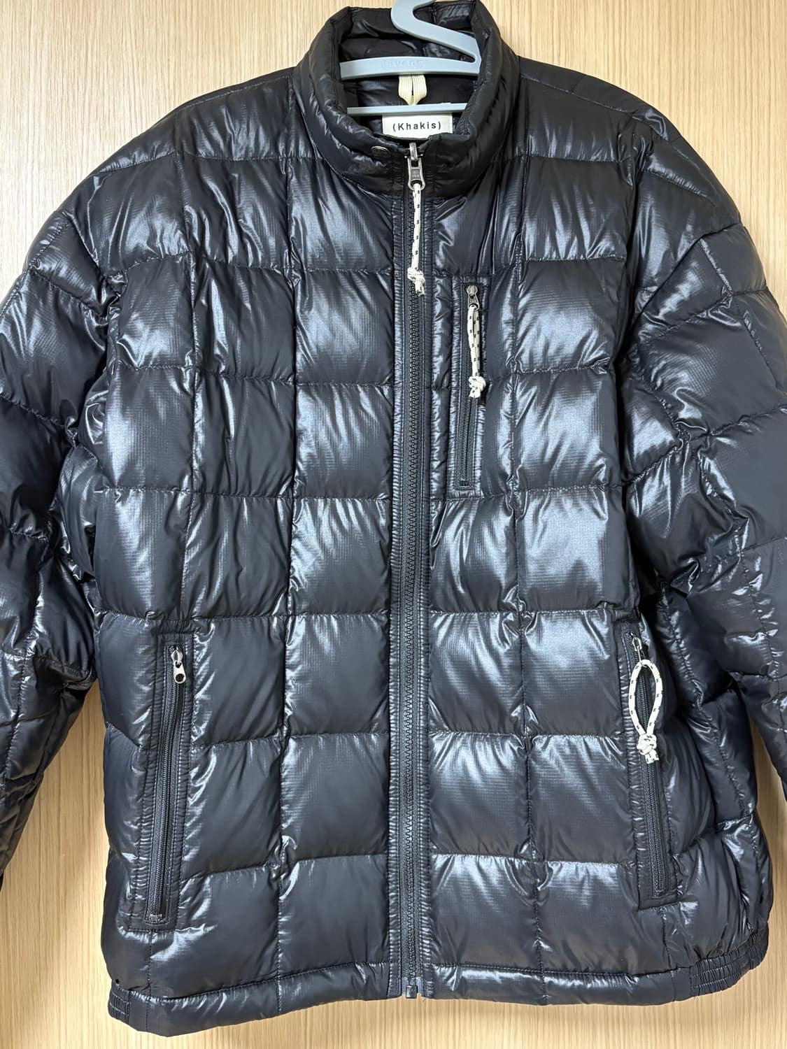 [Khakis] 카키스 캠퍼 다운 자켓 블랙 (XS) 상품이미지5