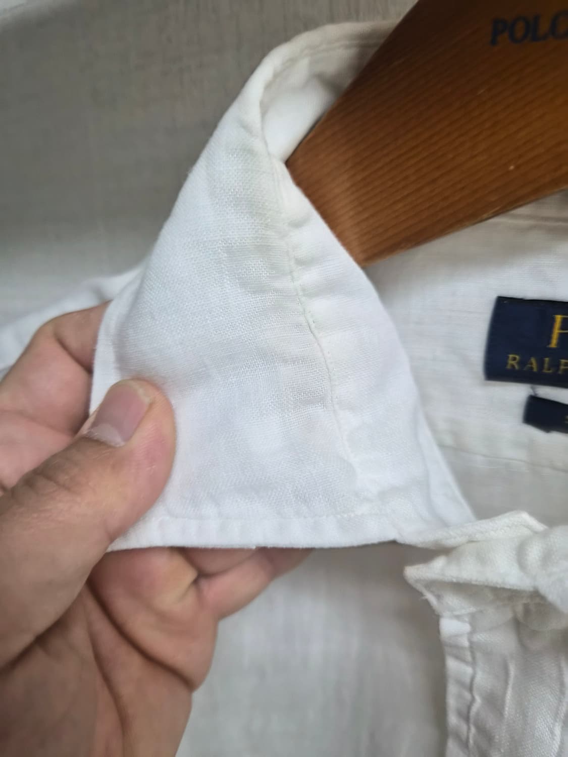 M) 폴로 랄프로렌 린넨 드레스셔츠 팝니다 상품이미지7
