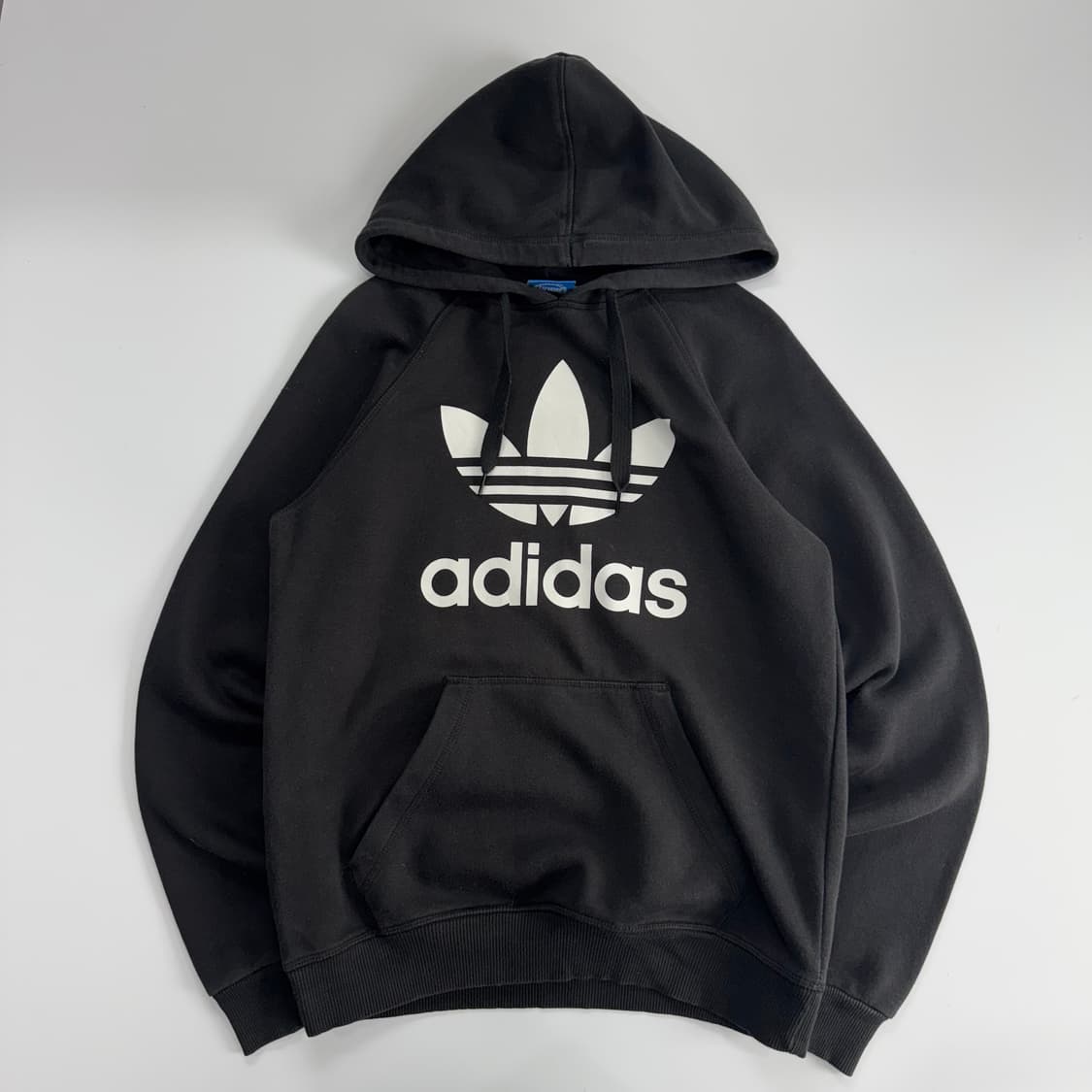 Adidas 아디다스 빅 파이어 로고 블랙 후드티 상품이미지3