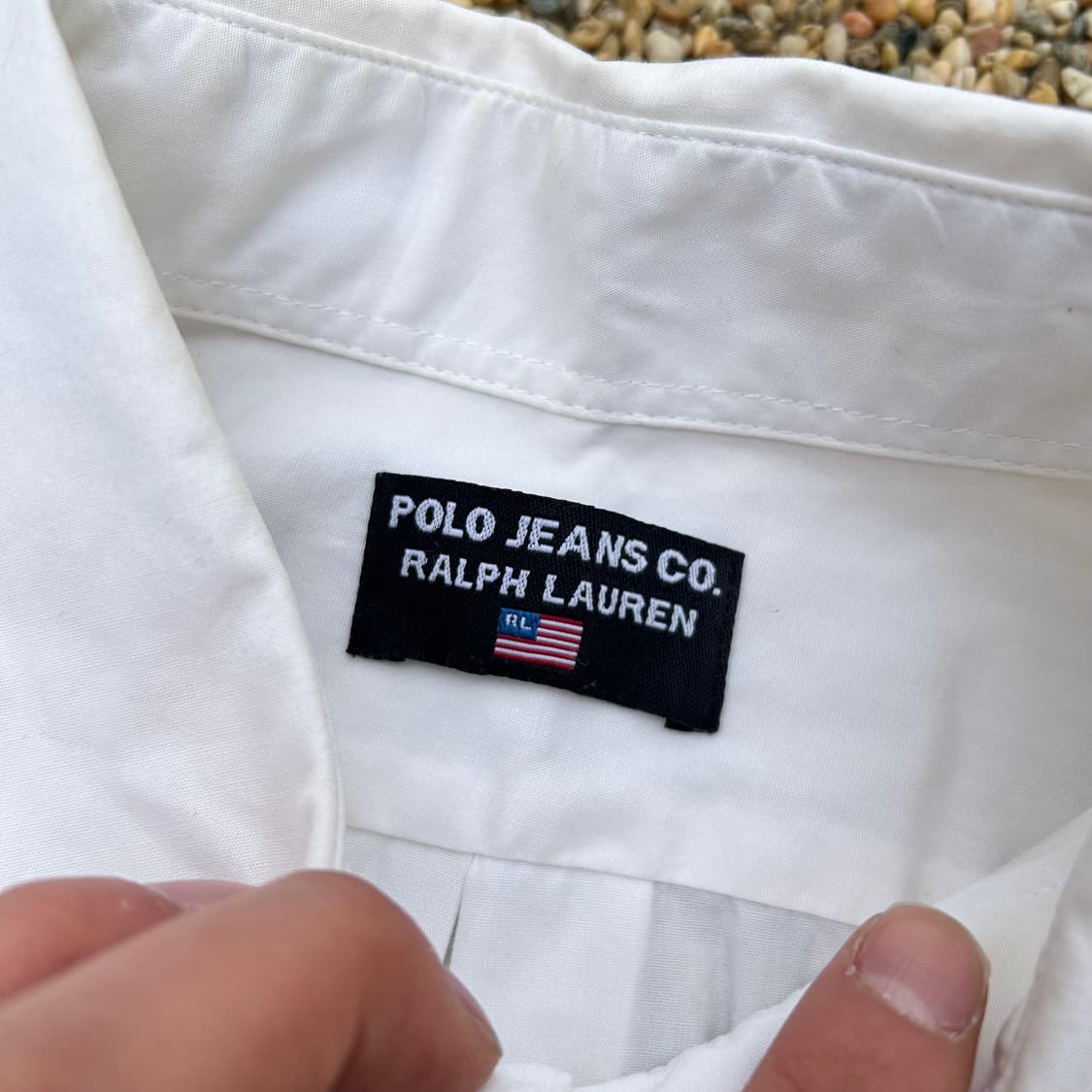 폴로 진스 성조기 로고 포플린 셔츠 상품이미지5