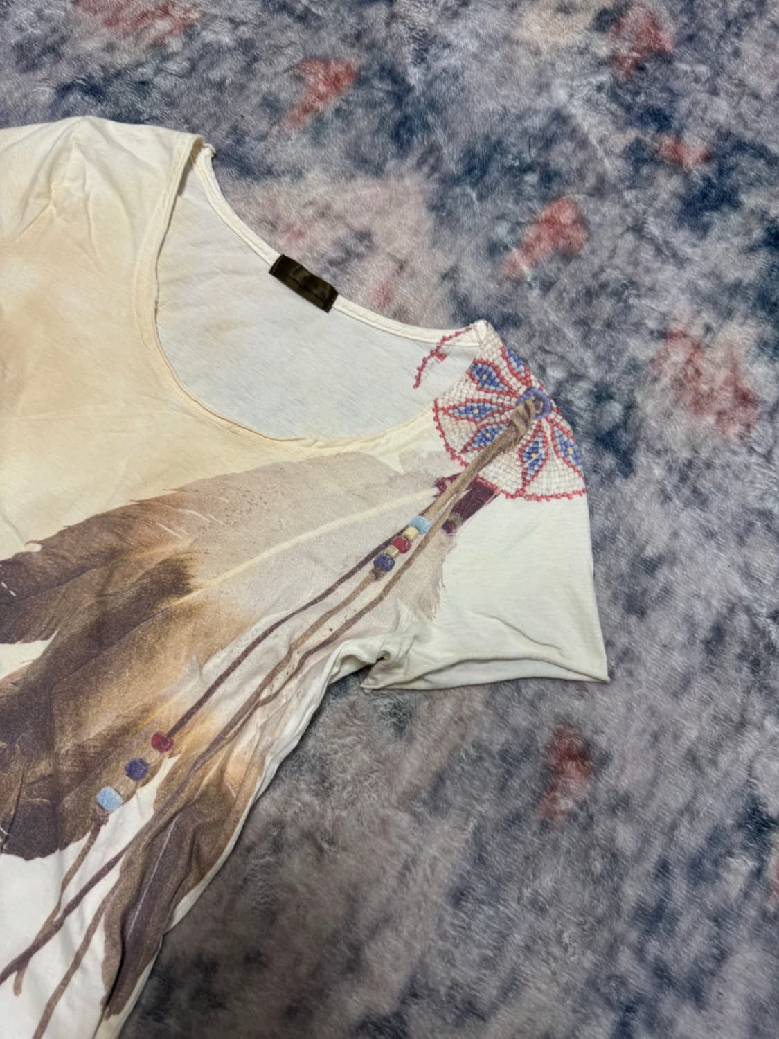 Goa 00s archive feather half t shirts 상품이미지4