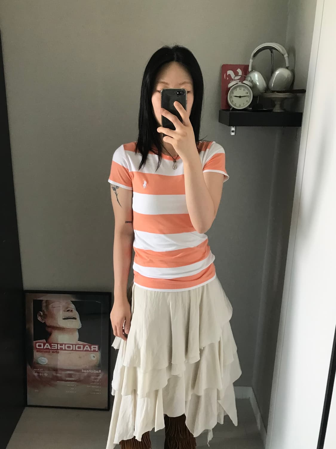 폴로 랄프로렌 스포츠 포니 로고 단가라 반팔티 상품이미지4