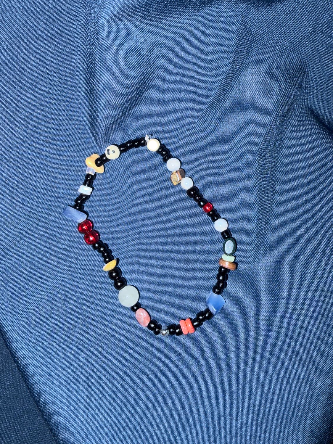 빈티지 비즈 원석 팔찌 / gemstone bracelet 상품이미지1