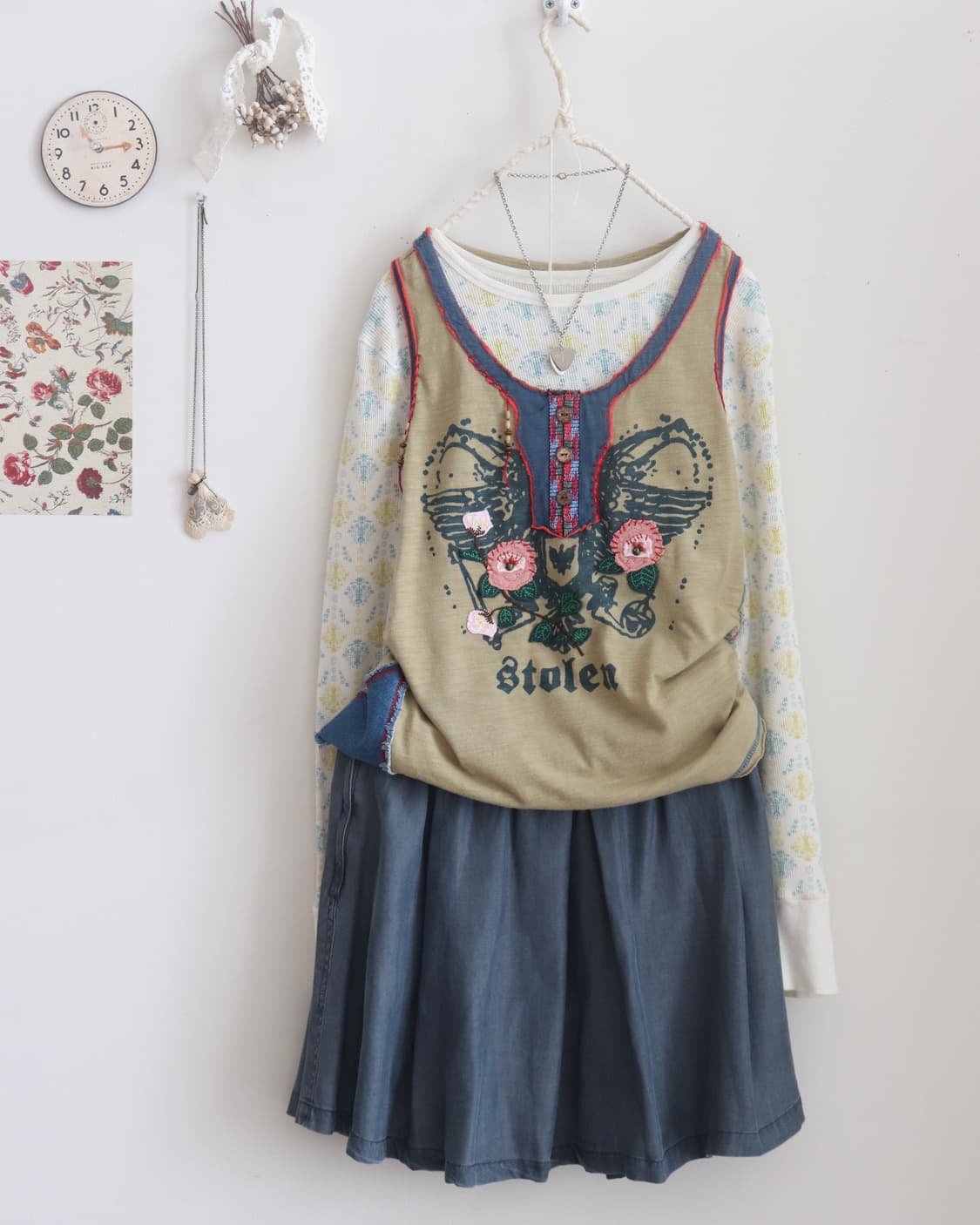 Vintage Mint Waffle Thermal  상품이미지5