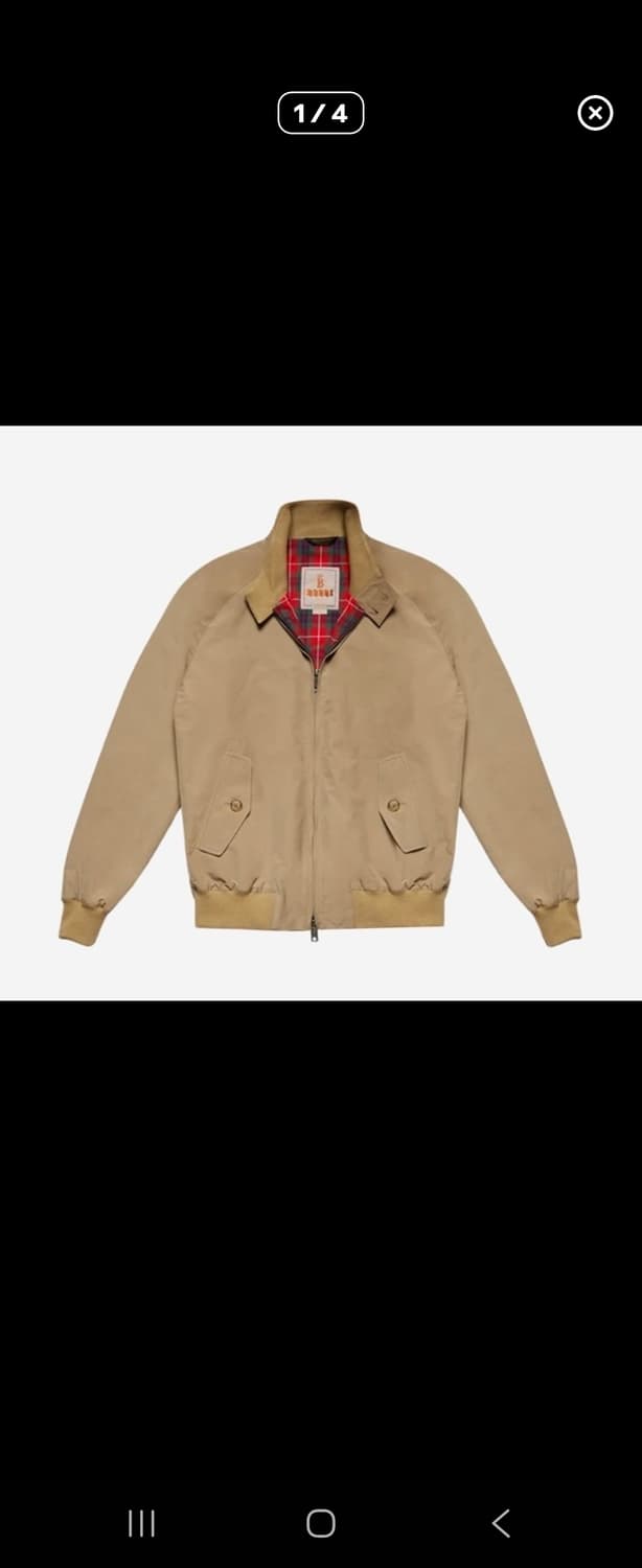 바라쿠타 24FW 내추럴 G9 해링턴 자켓 46사이즈 상품이미지4