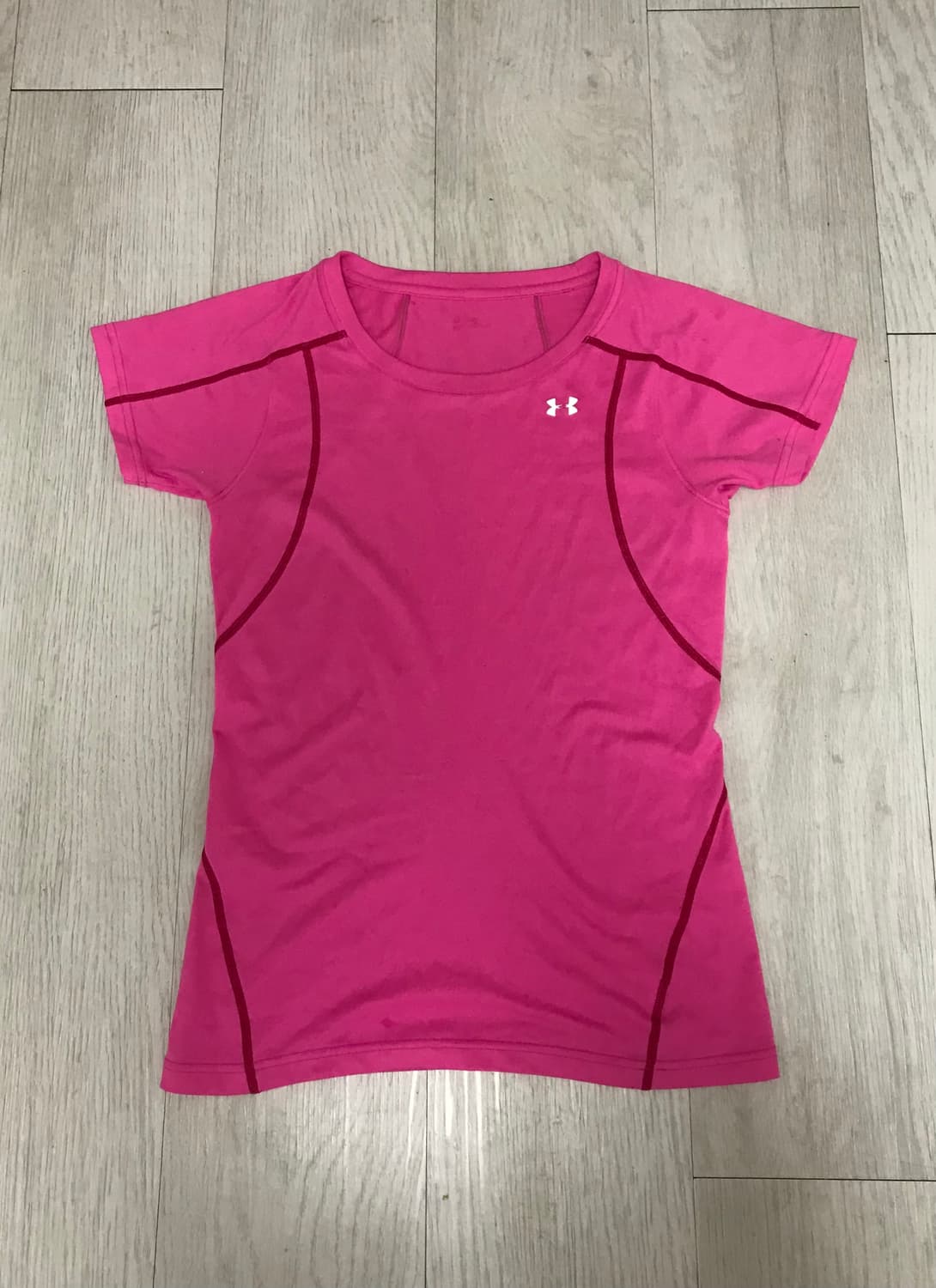 언더아머 여성 트레이닝 핑크(분홍) 반팔 티셔츠 상품이미지1