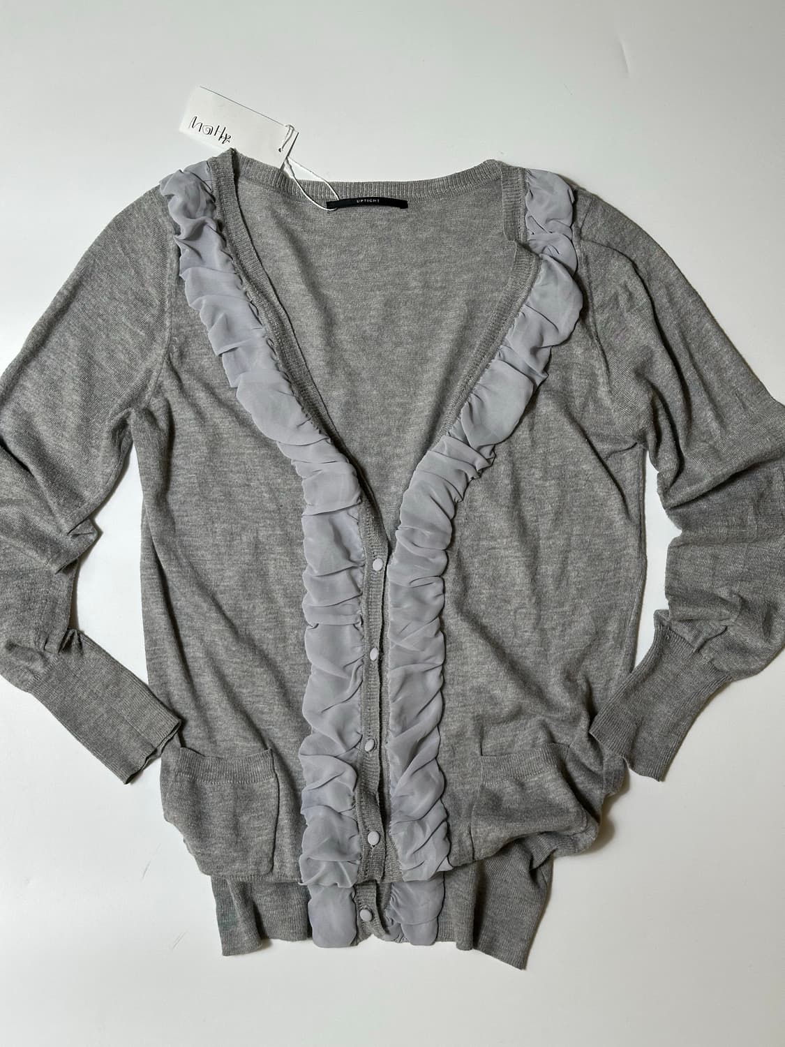 Uptight Chiffon Frill Cardigan 상품이미지7