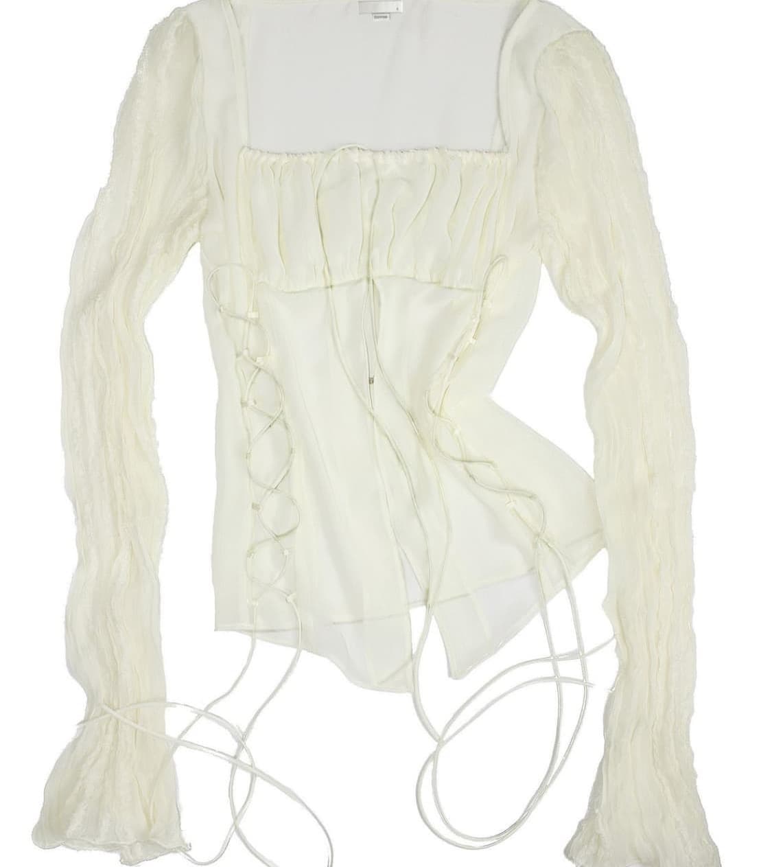 본네 레이스 셔츠 (끈없음) 상품이미지1