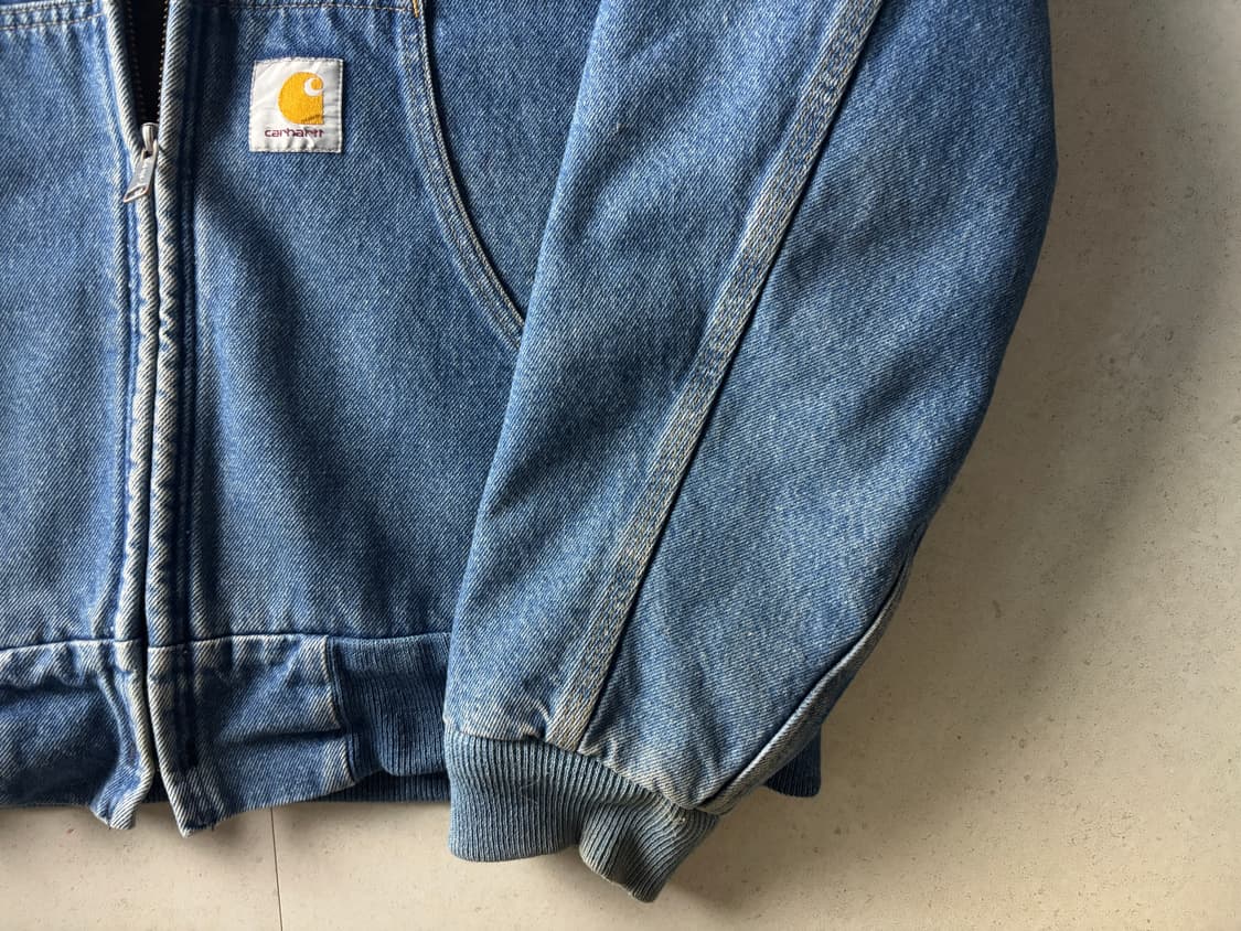 칼하트 체크 청 후드 자켓 상품이미지3