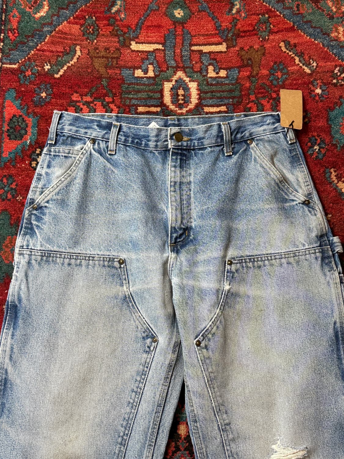 OG 칼하트 데님 더블니 팬츠 칼하트 B73 썩블니 상품이미지5