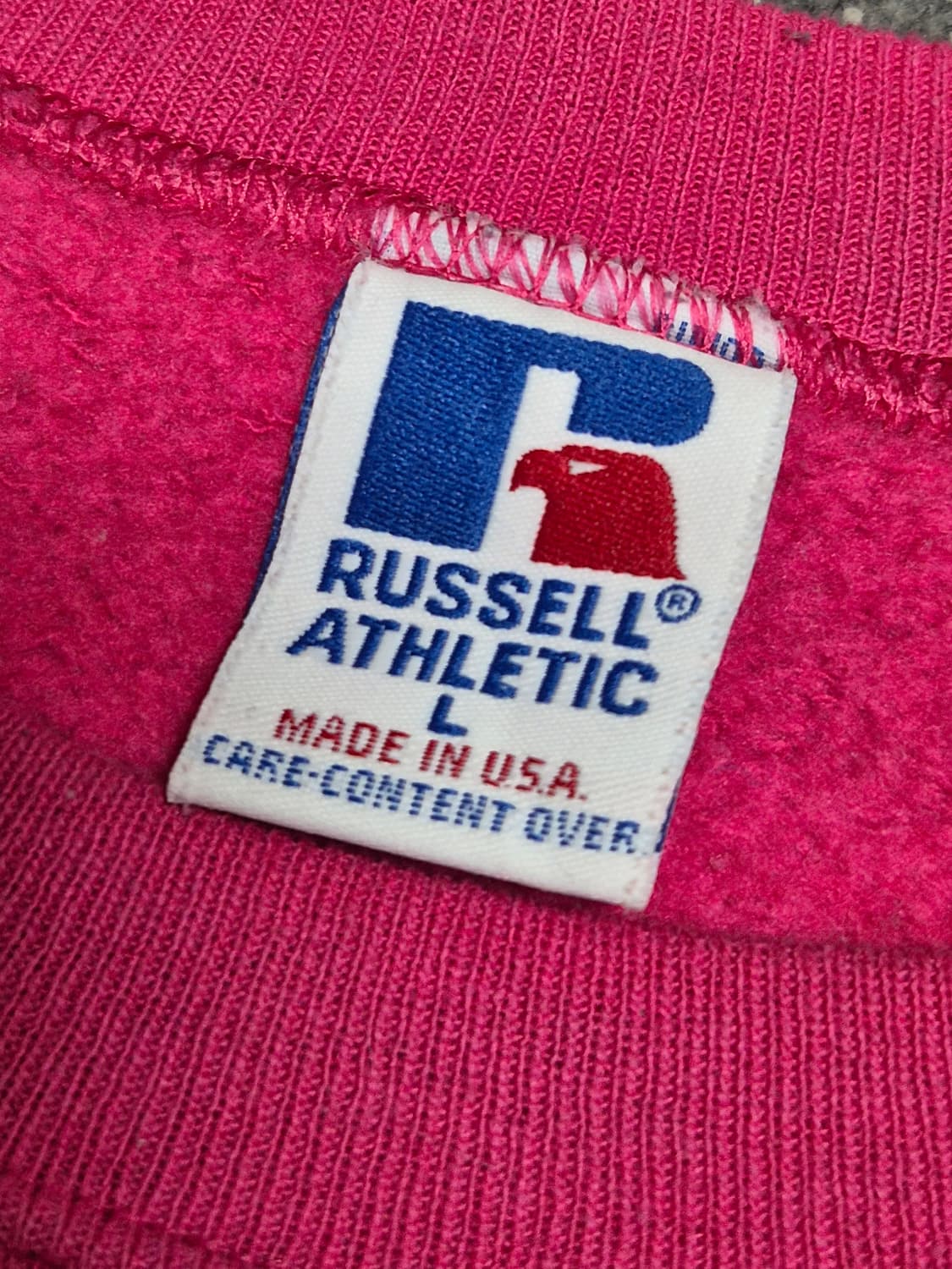 [L] 90s US Made 러셀 핑크 스웻 -124 상품이미지3
